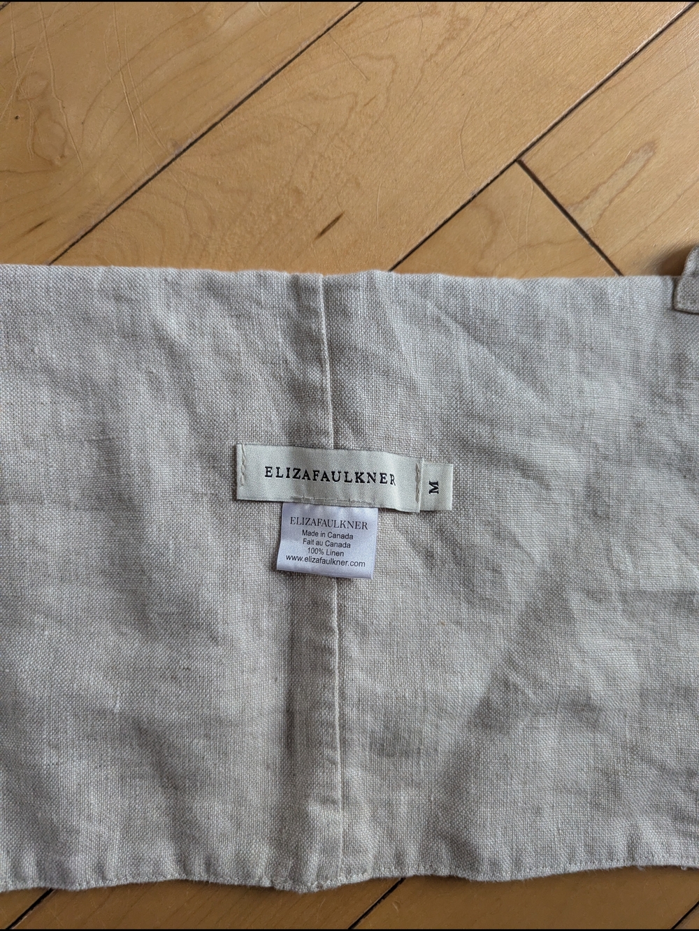 Eliza Faulkner Raw Linen Hand-Tied Bow Top - Picture 3 of 4